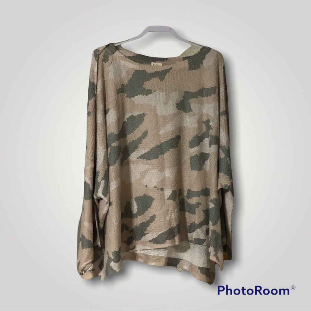 POL Camo Crewneck Sweater Size XL to 2XL - Free Gift Included!